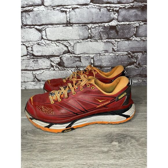 Hoka One Vibram Mafate Speed 2 Red Synthetic Running Shoes Men 9.5M US/43 1/3EU - Picture 16 of 16